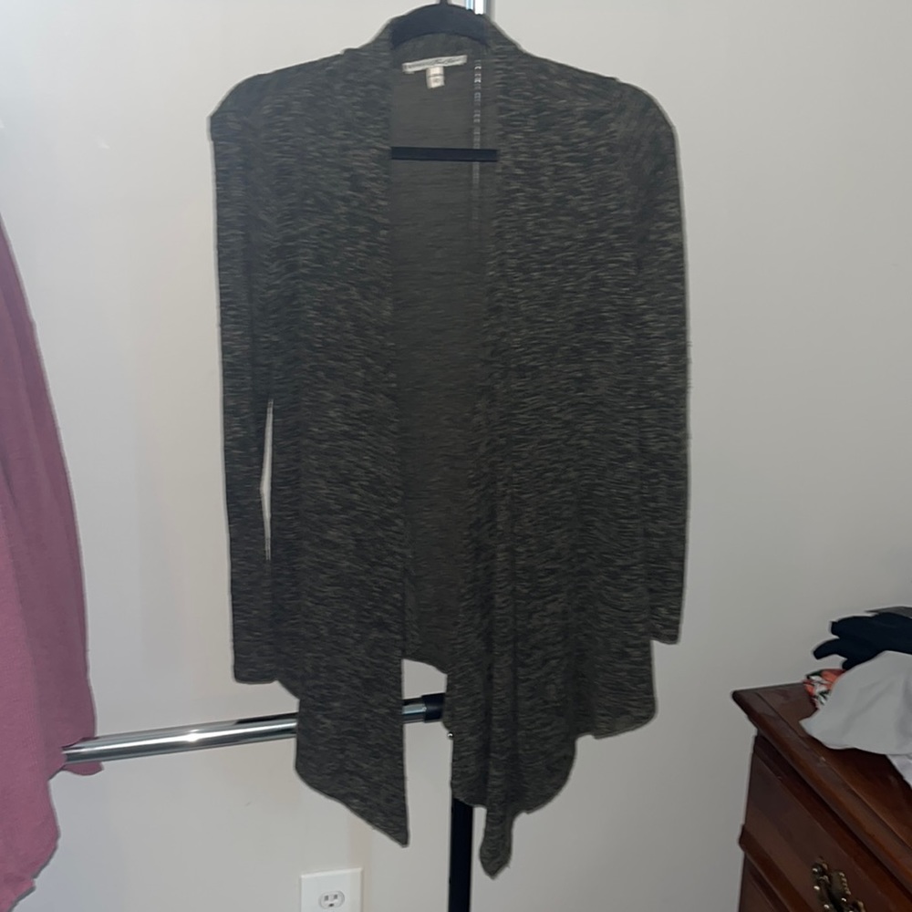 Olive green cardigan